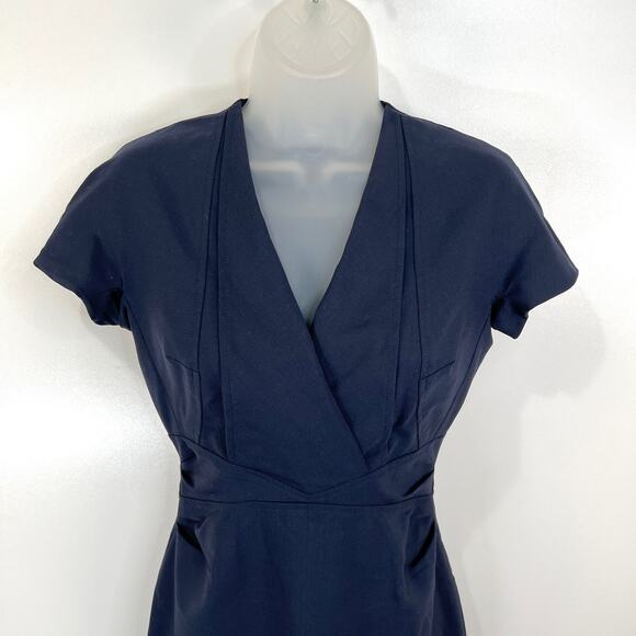 MM Lafleur Emma Mini Dress Navy Blue - Picture 4 of 9